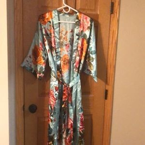 Beautiful silk-like robe